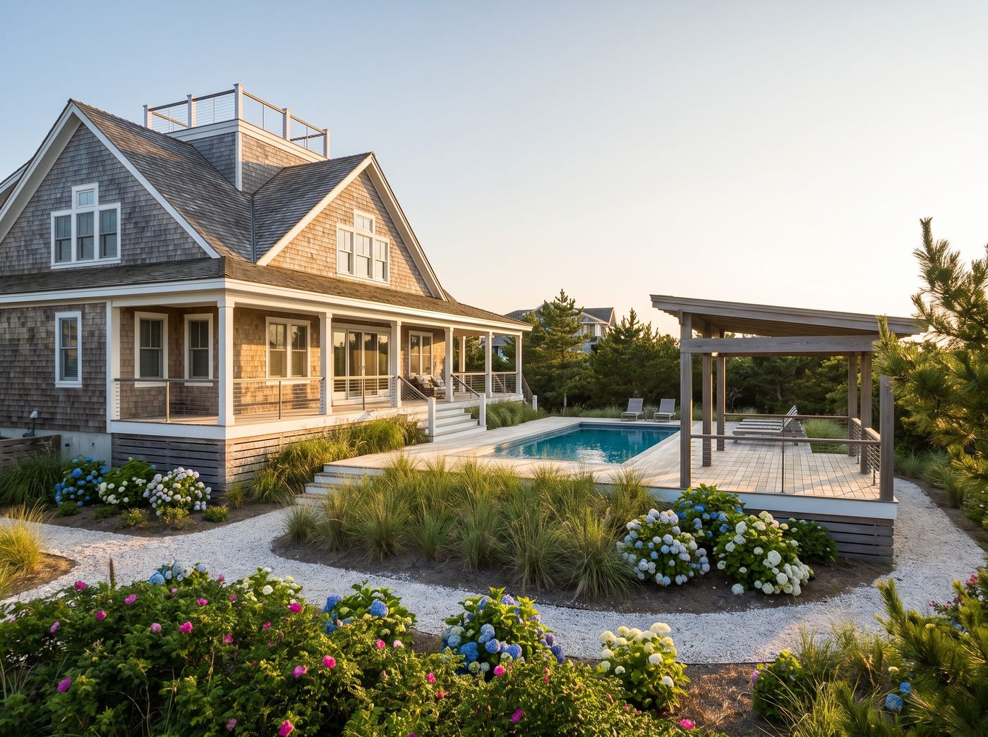 Beach House Pool and Covered Pavilion