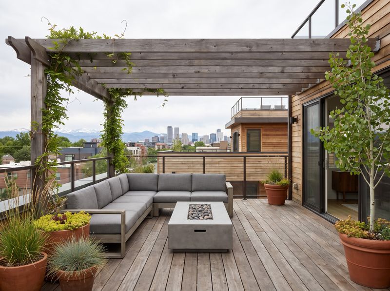 Rooftop Deck with Timber Pergola