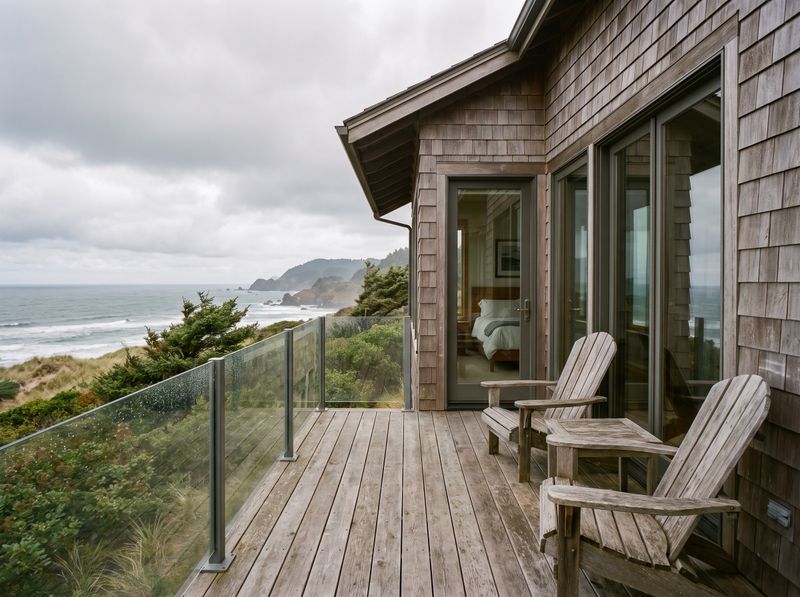 Coastal Cedar Deck with Glass Railing