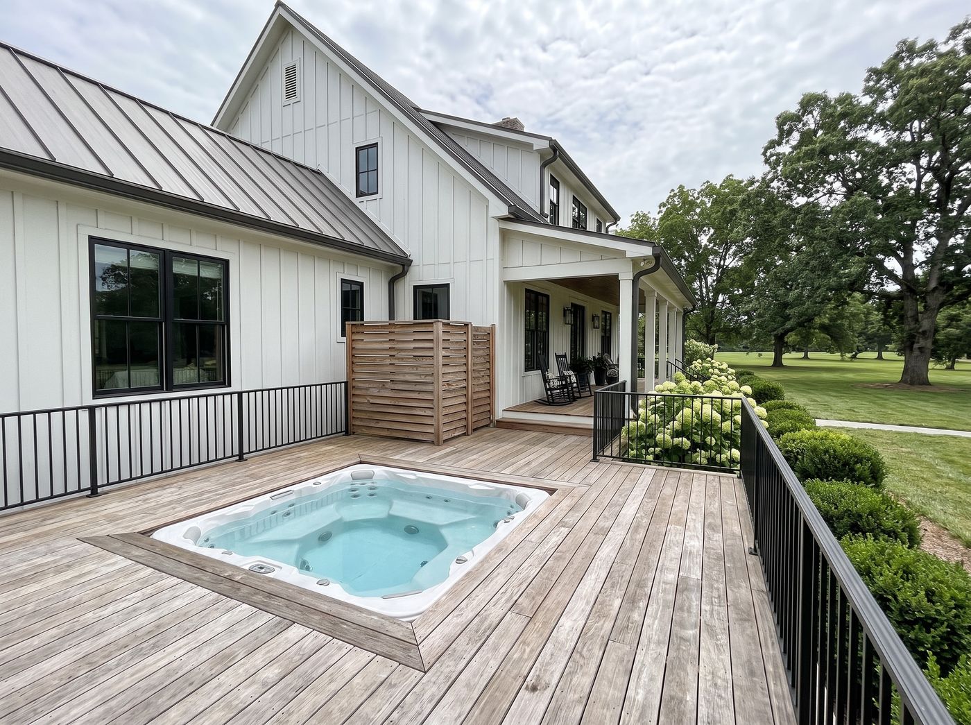 Sunken Hot Tub on Timber Deck