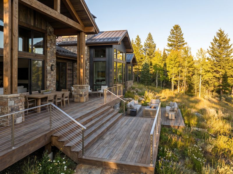 Tiered Timber Deck with Outdoor Dining