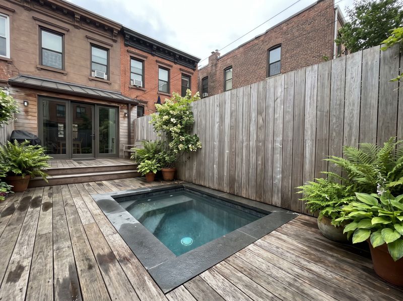 Weathered Wood Deck with Inset Pool