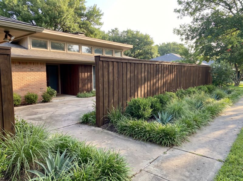 Tall Board-and-Batten Privacy Fence