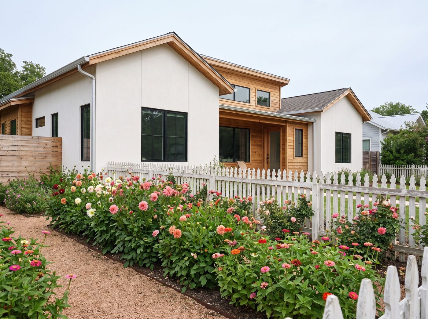 Cutting Garden Enclosed by Picket Fence