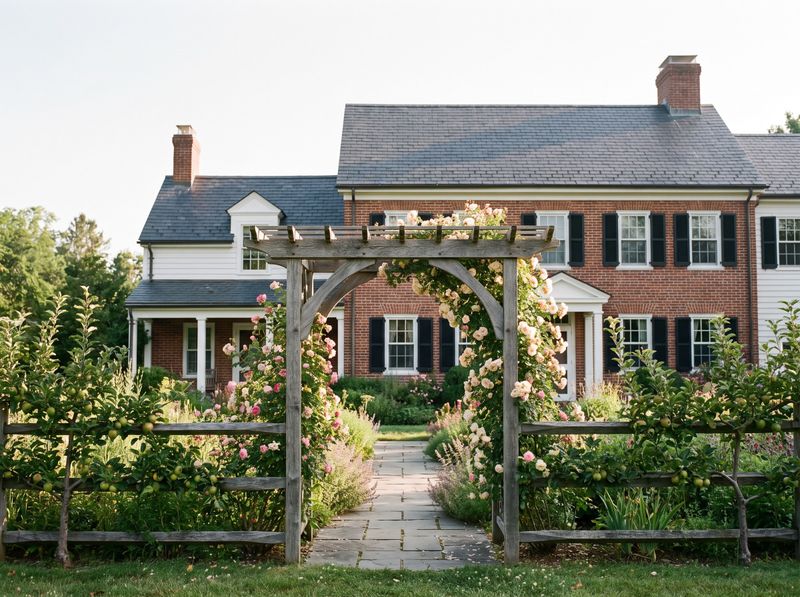 Garden Arbour with Climbing Roses