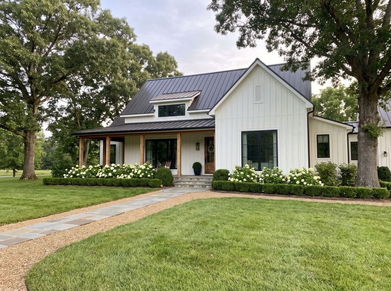 Bluestone Walkway to Modern Farmhouse