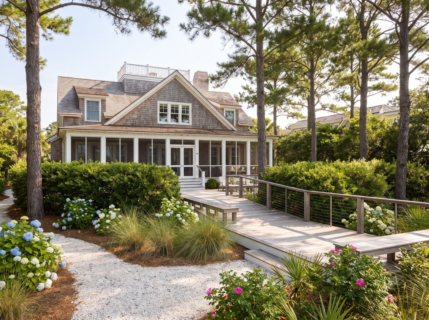 Boardwalk Path to Shingled Beach House