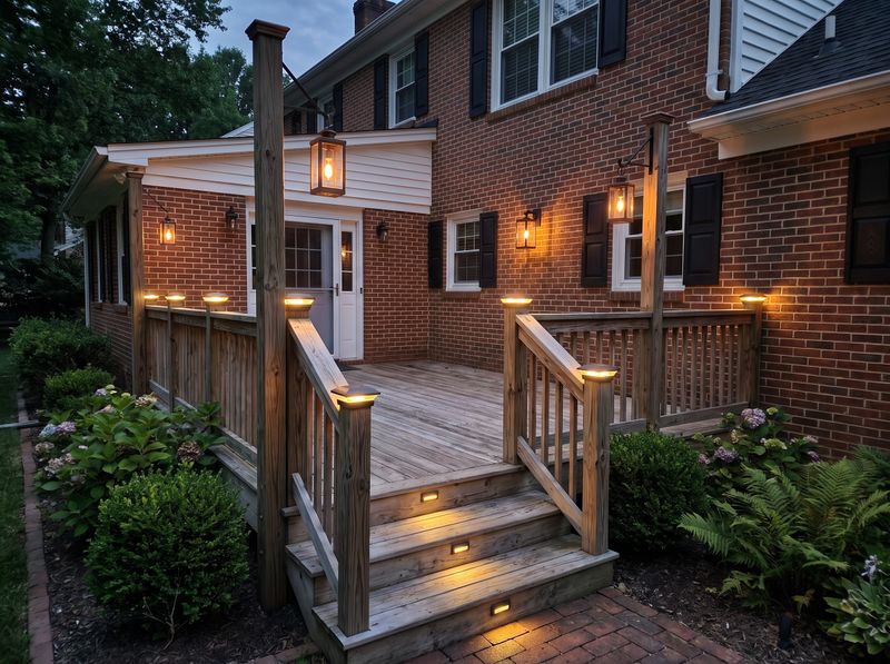 Timber Deck with Warm Night Lighting