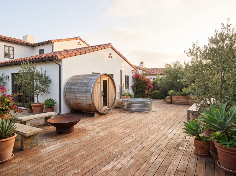 Barrel Sauna and Cold Plunge on Deck