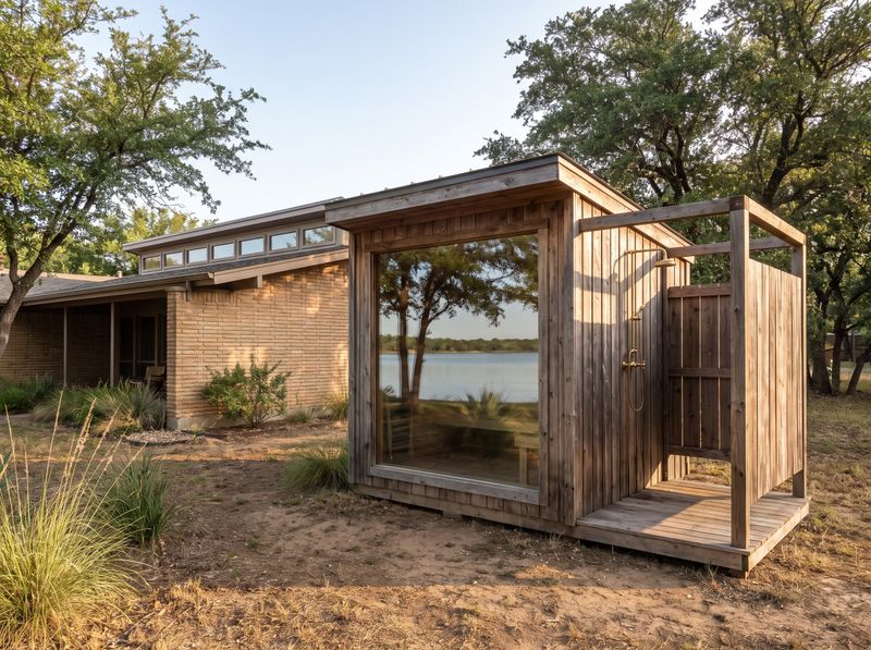 Cedar Sauna with Attached Outdoor Shower