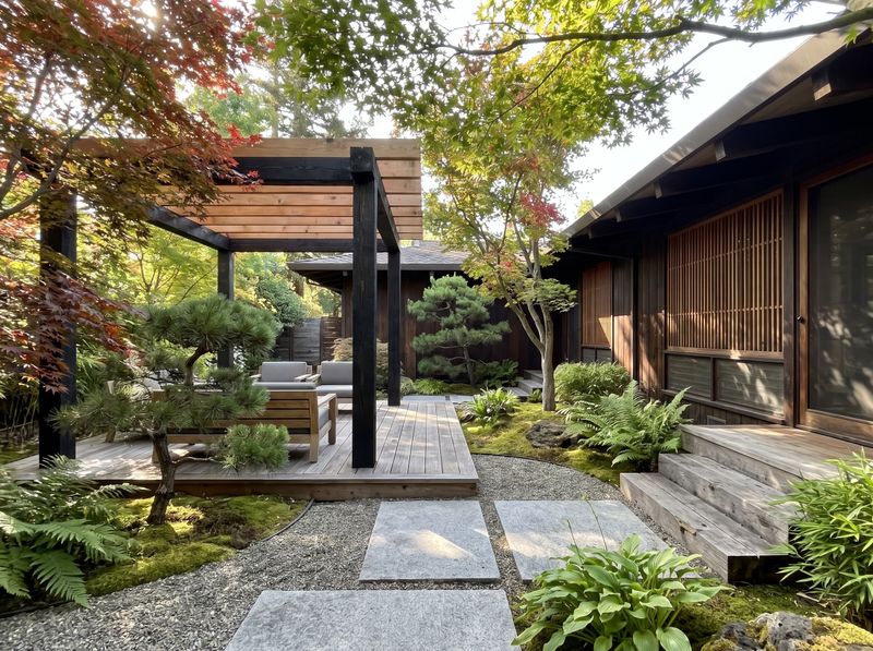 Freestanding Pergola on Timber Garden Deck