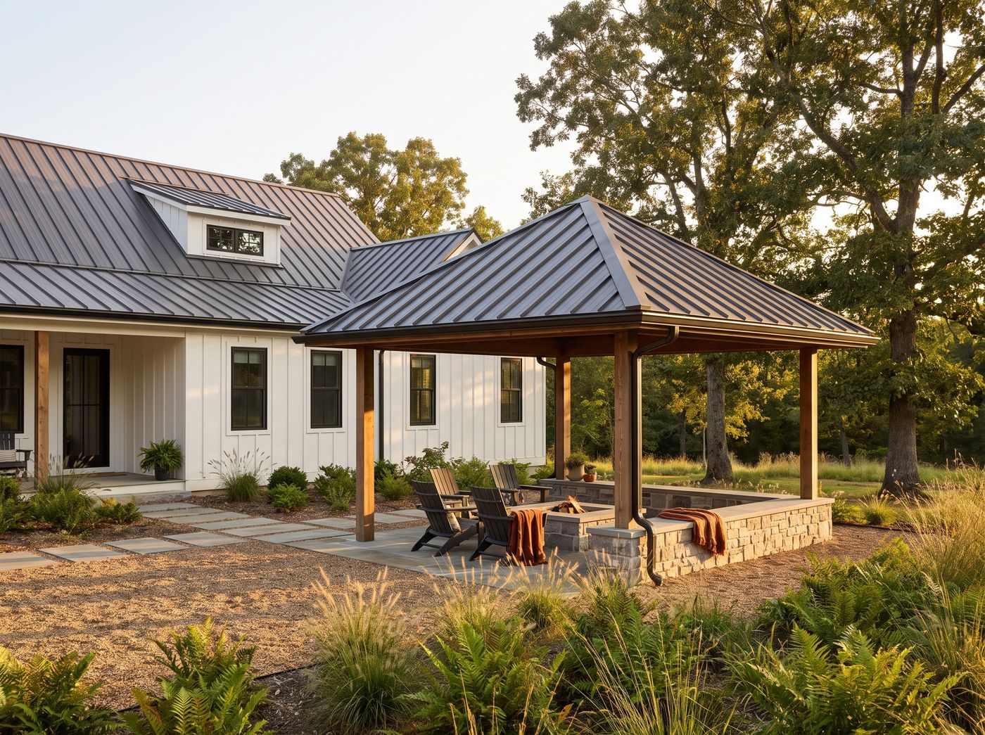 Timber Gazebo with Metal Roof
