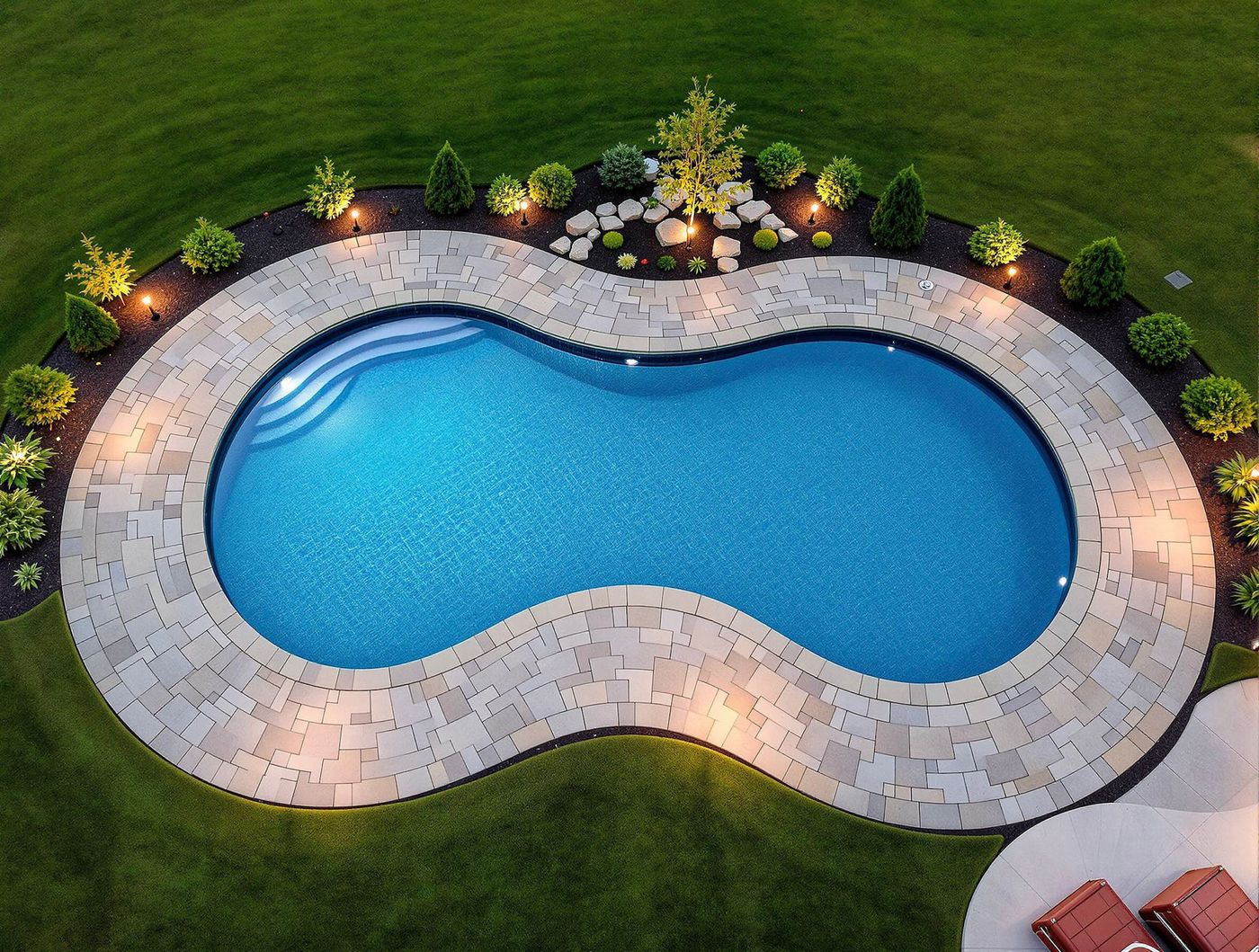 Figure-Eight Pool Aerial View