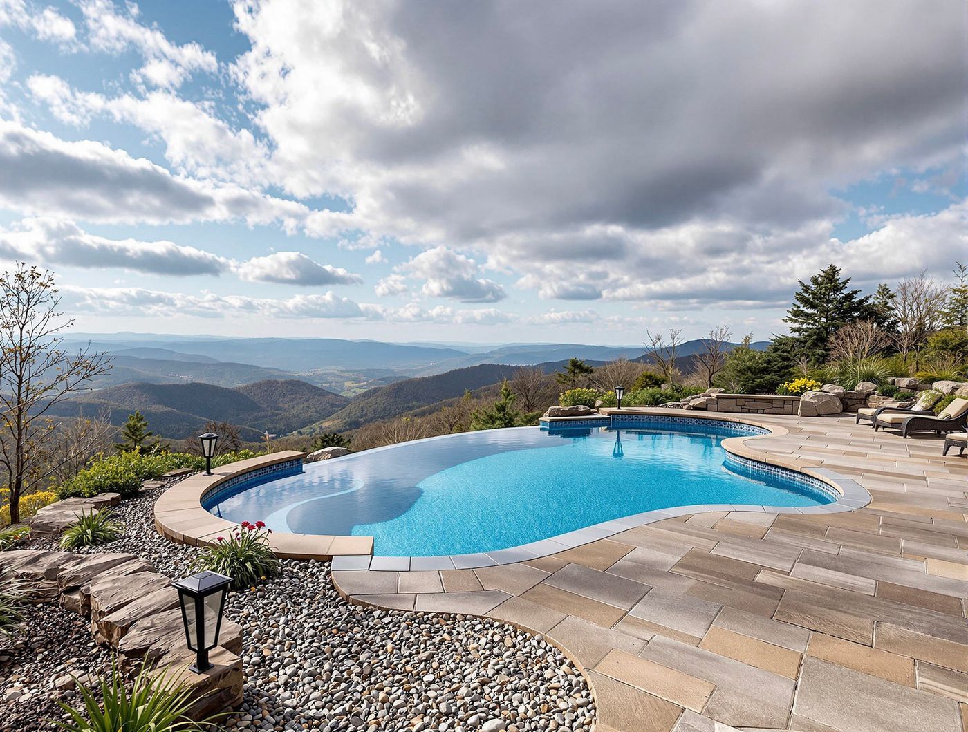 Infinity Pool with Sweeping Mountain View