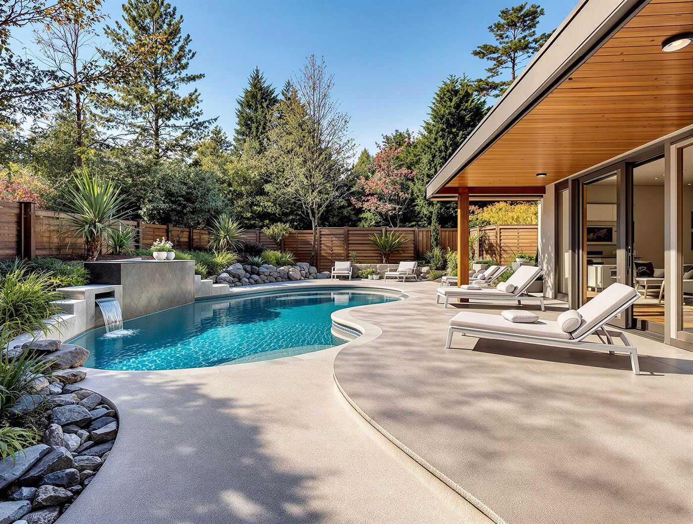 Freeform Pool by Cedar-Clad Home