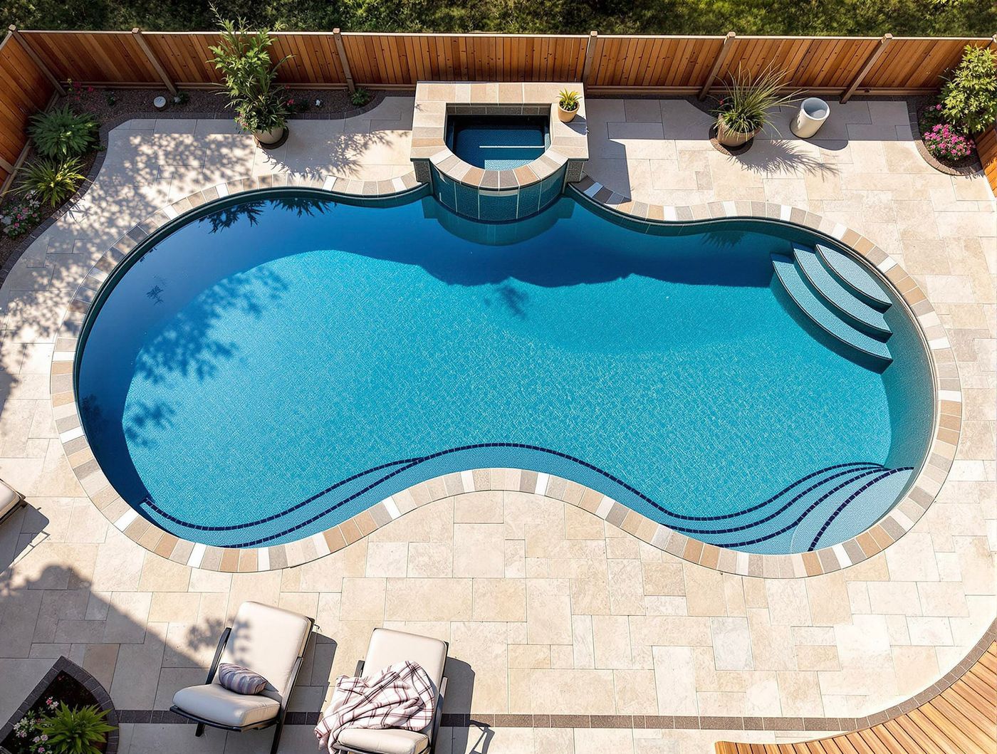 Aerial View of Figure-Eight Pool