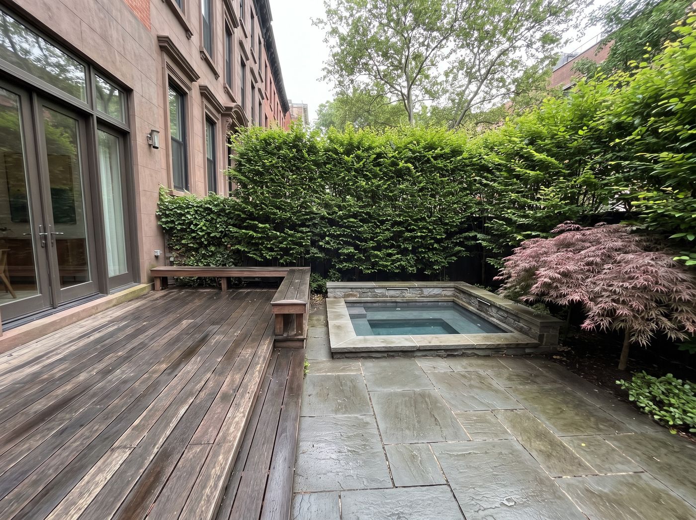 Bluestone Plunge Pool Beside Ipe Deck