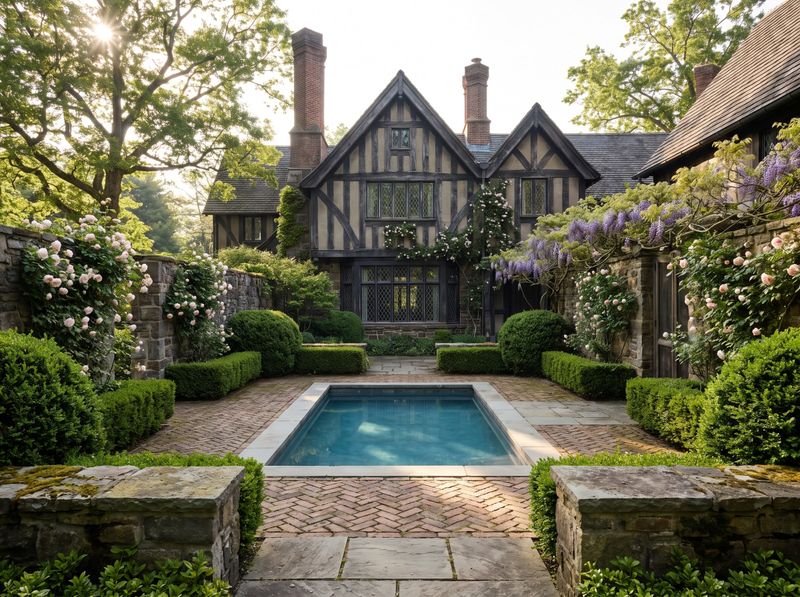 Plunge Pool in a Tudor Courtyard