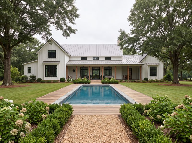 Rectangular Lap Pool with Timber Decking