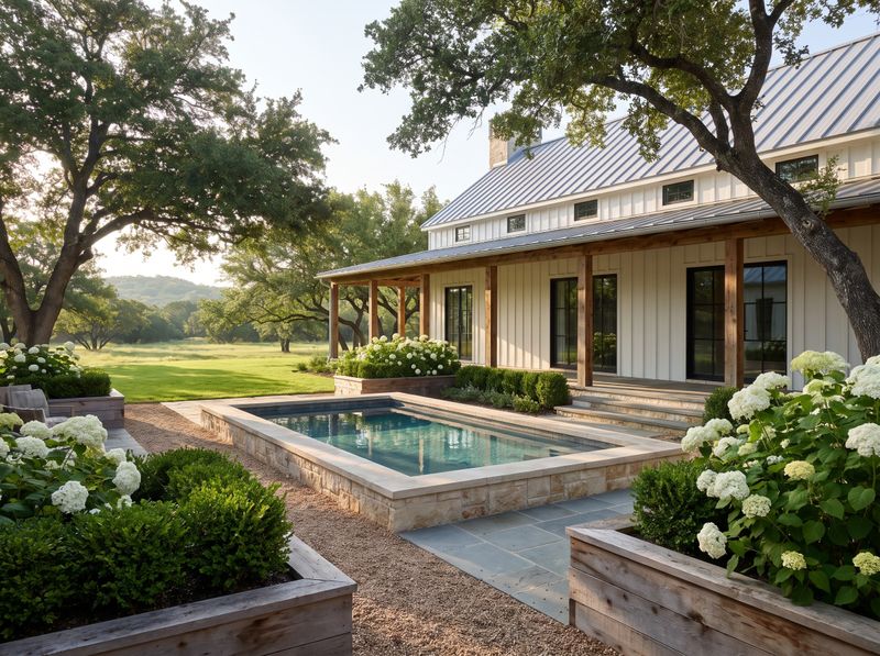 Stone Plunge Pool by Modern Farmhouse