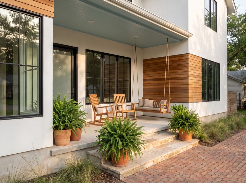 Front Porch with Pale Blue Ceiling