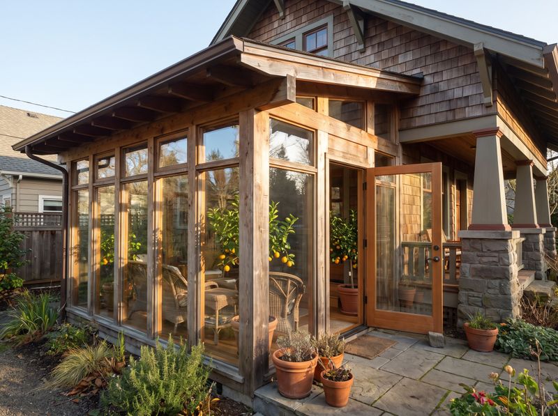 Timber Sunroom with Glass Walls
