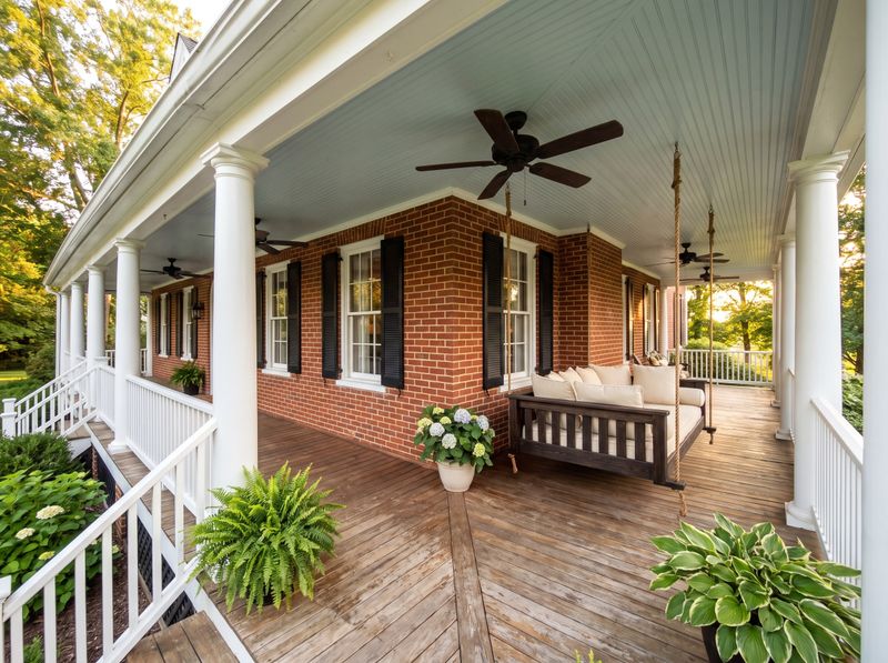 Wraparound Front Porch with Swing Bed