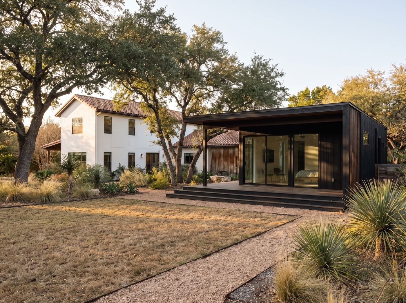 Modern ADU with Sleek Black Cladding