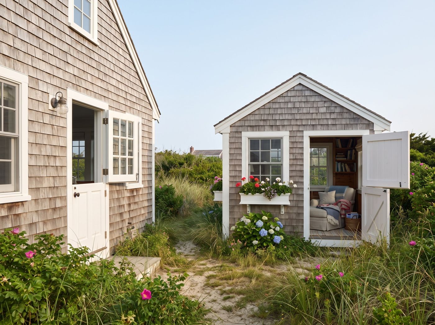 Shingled She Shed with Dutch Door