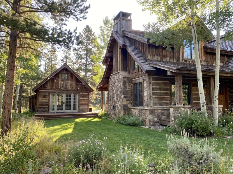 Timber Guest House with French Doors