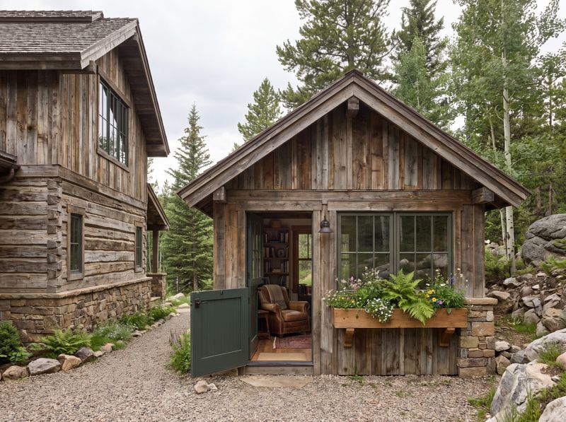 Timber She Shed with Dutch Door