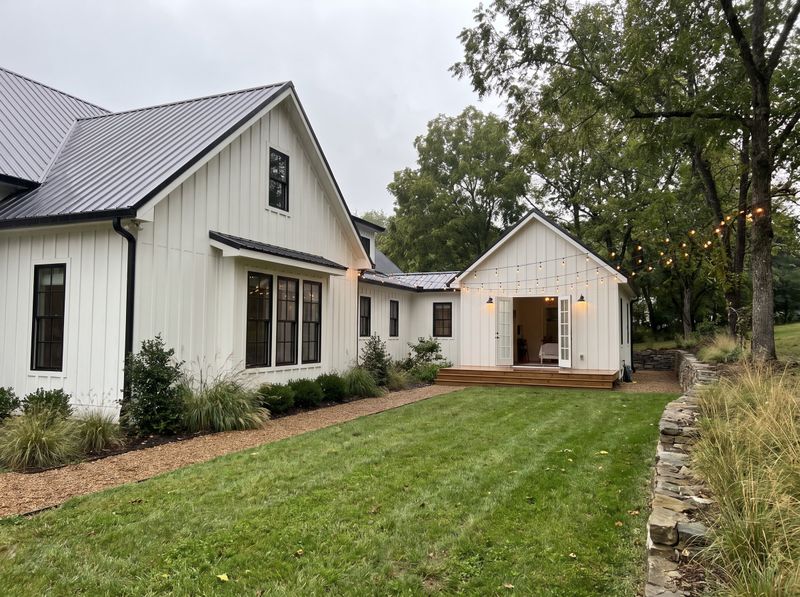 White Guest House with Low Deck